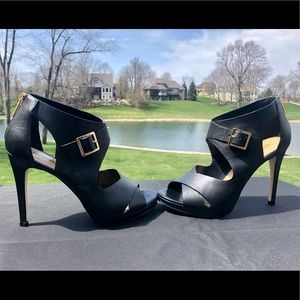 Michael Kors Zippered Platform Stiletto Heels, 9M